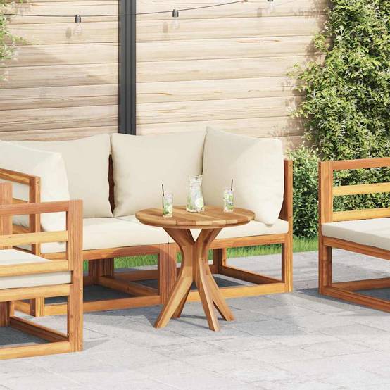 Table d'appoint Bois de Teck Massif Marron 55 x 55 x 51 cm - PANGIVO - Image 1