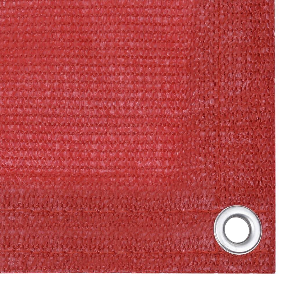Helloshop26 - Écran de balcon brise pare vue protection confidentialité 90 x 600 cm PEHD rouge - Image 3