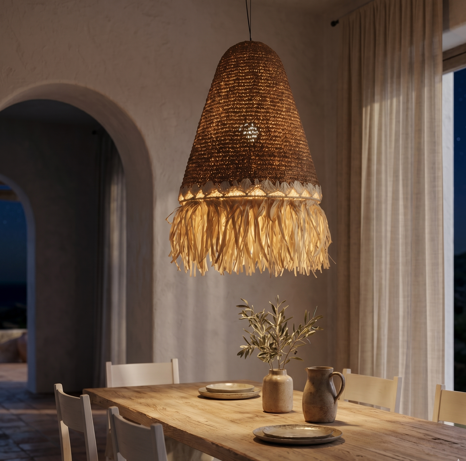 Lumisky - Abat jour naturel seul PALOMA INDOOR H45cm - Image 4