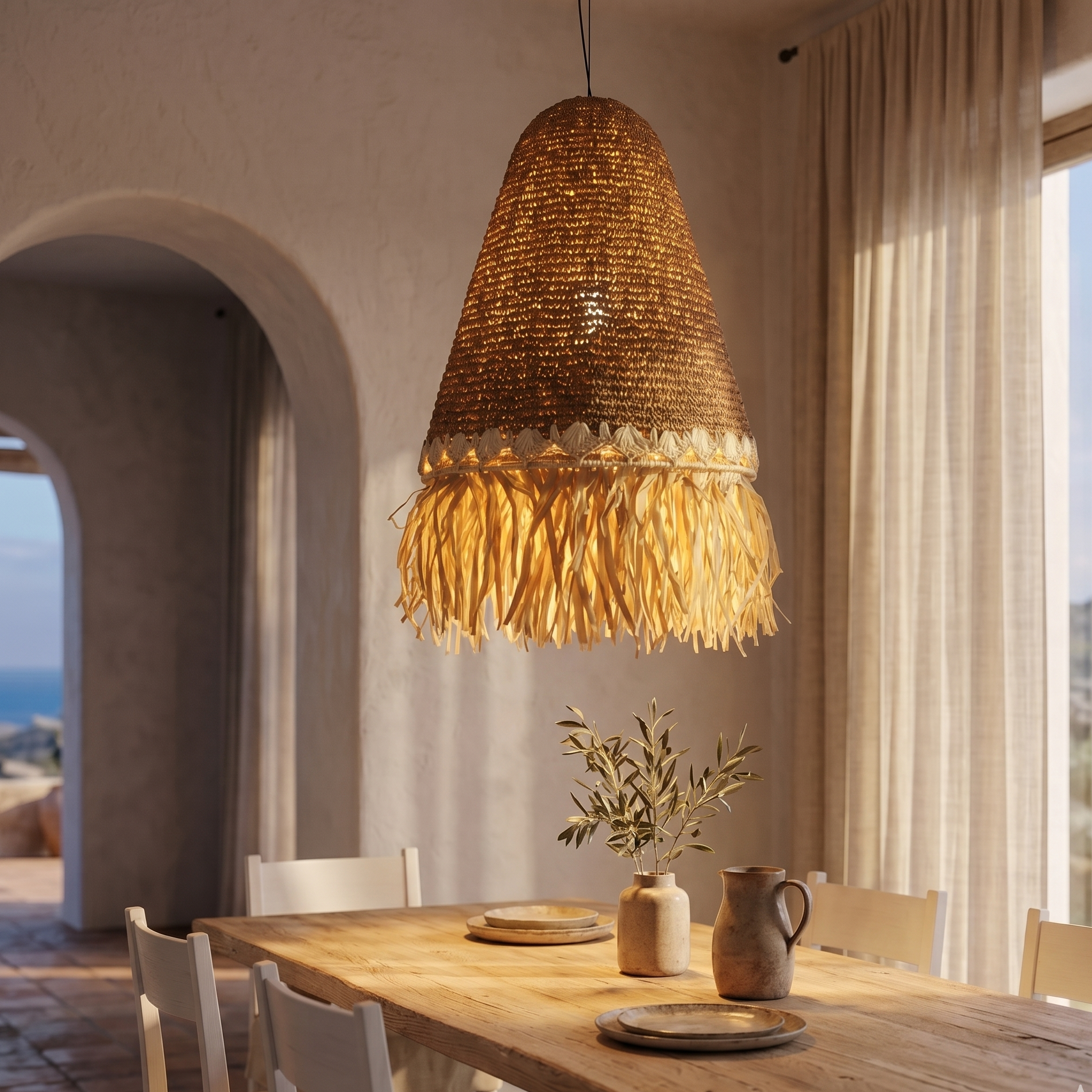 Lumisky - Abat jour naturel seul PALOMA INDOOR H45cm - Image 2