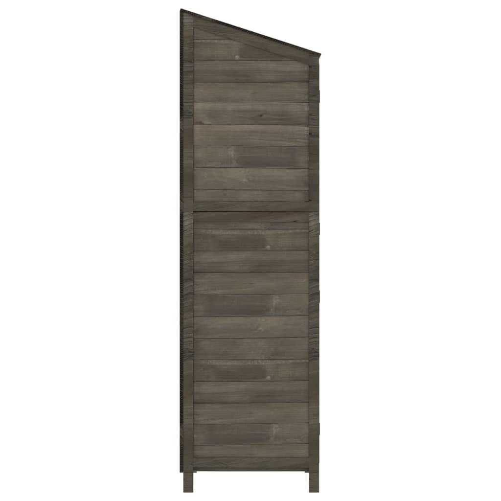 Vidaxl - Remise de jardin Anthracite 55x52x174,5 cm Bois de sapin solide vidaXL 152188 - Image 6