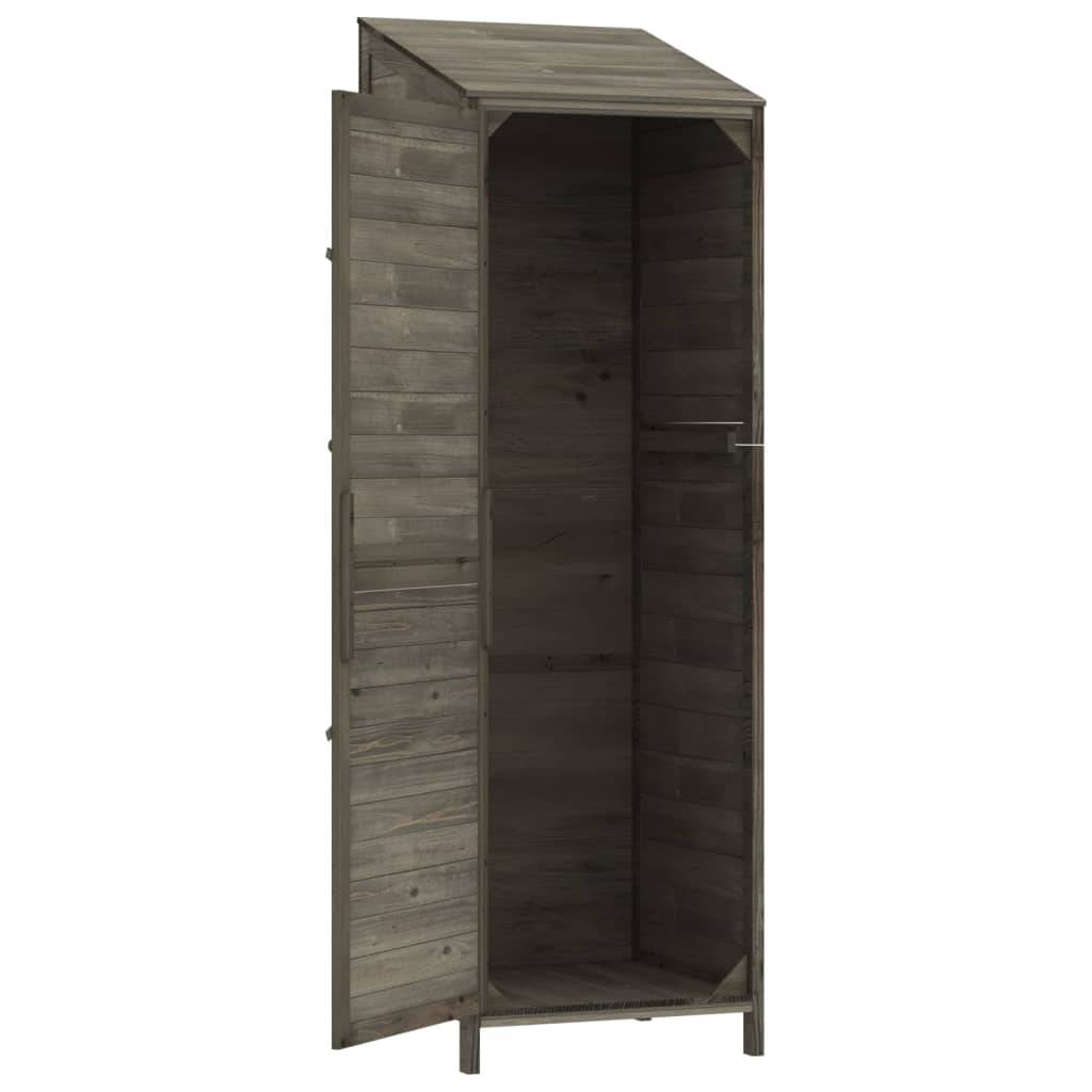 Vidaxl - Remise de jardin Anthracite 55x52x174,5 cm Bois de sapin solide vidaXL 152188 - Image 8