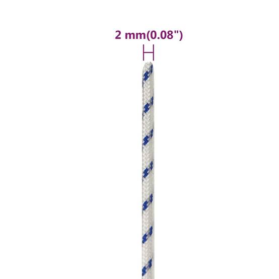 Corde de bateau Blanc 2 mm 25 m Polypropylène Maison Chic - Image 6