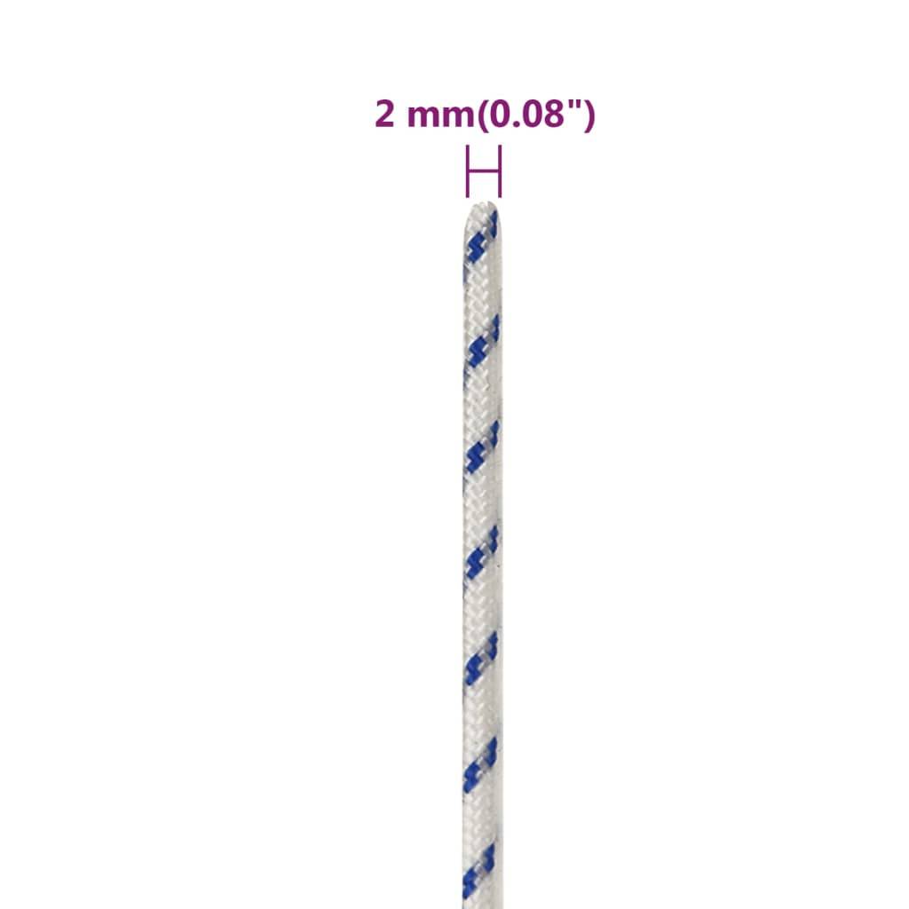 Corde de bateau Blanc 2 mm 25 m Polypropylène Maison Chic - Image 6