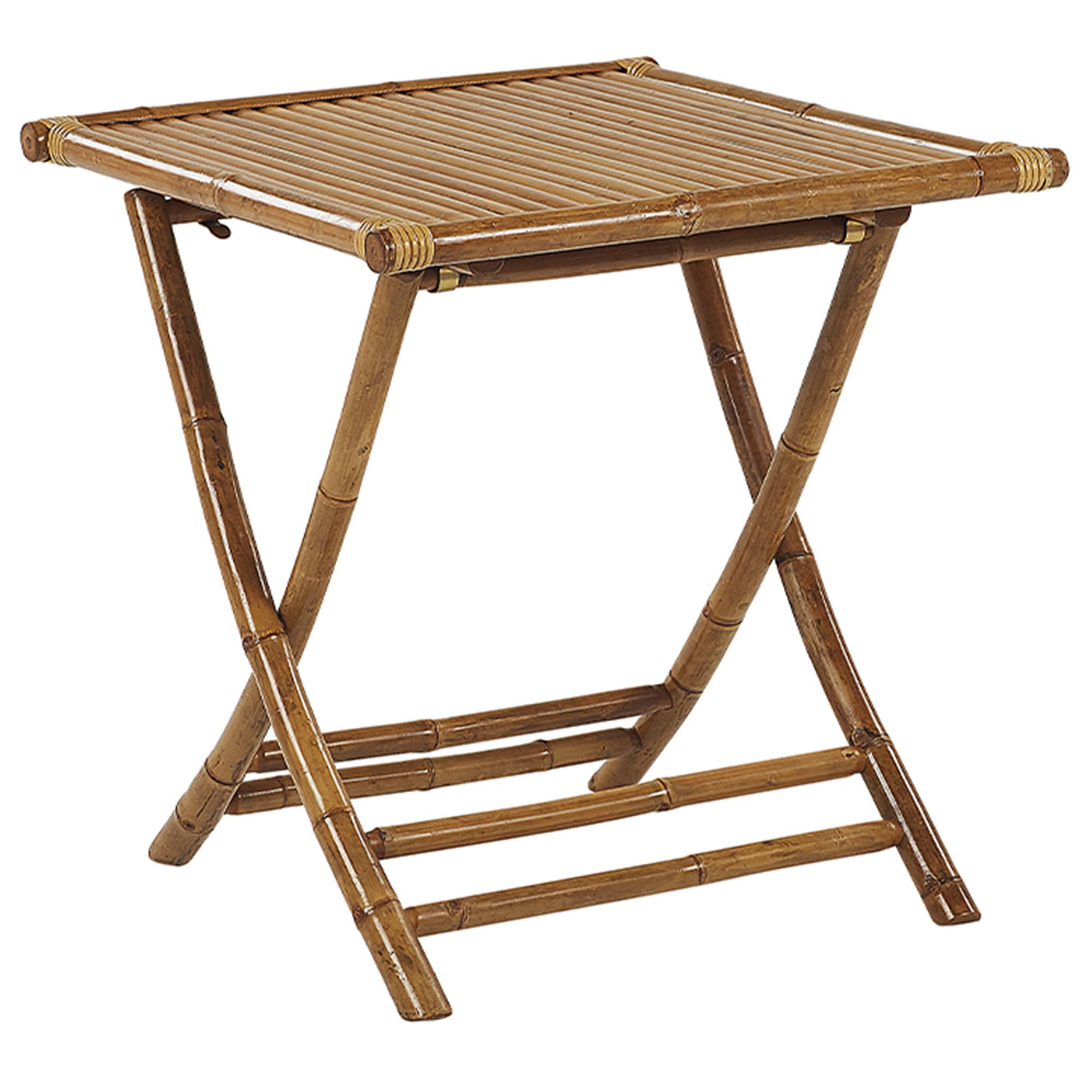 Petite Table de Jardin Bistrot Pliante 70 x 70 cm Facile à Ranger et Légère Idéale pour Jardin ou Terrasse Moderne Beliani