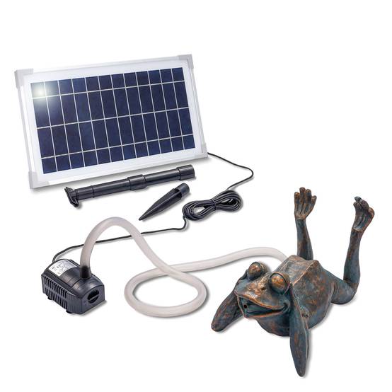 esotec Gargouille + pompe solaire de bassin Jeu d'eau Figure de jardin 101650 - Image 2