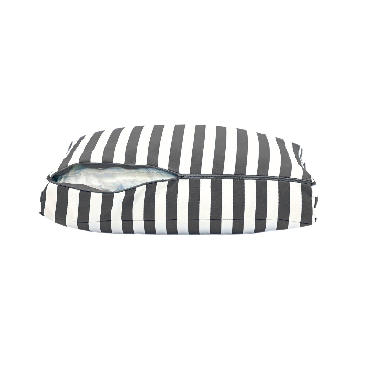 Coussins pour salon de jardin déhoussable 60x60cm Rayure gris foncé - Déco arts - Image 8