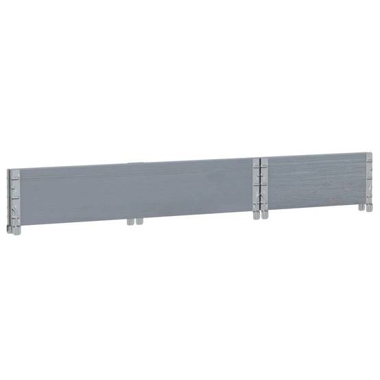Jardinière bois de pin gris 100 x 50 x 21.5 cm - PANGIVO - Image 6