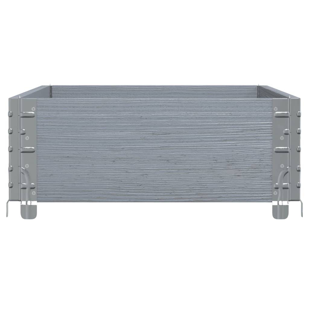 Jardinière bois de pin gris 100 x 50 x 21.5 cm - PANGIVO - Image 4