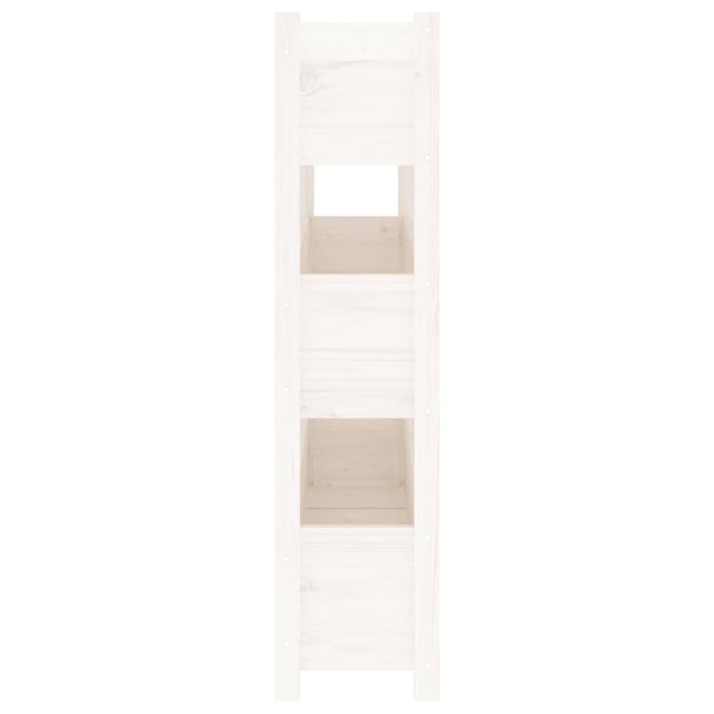 Vidaxl - Jardinière Blanc 112x25x104,5 cm Bois massif de pin vidaXL 823921 - Image 7