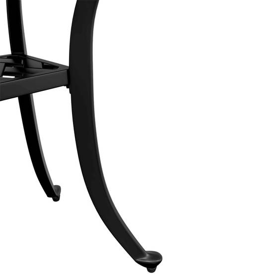 Table de jardin aluminium coulé noir Ø48 x 53 cm - PANGIVO - Image 9