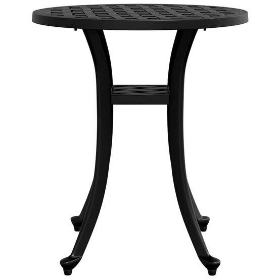Table de jardin aluminium coulé noir Ø48 x 53 cm - PANGIVO - Image 5