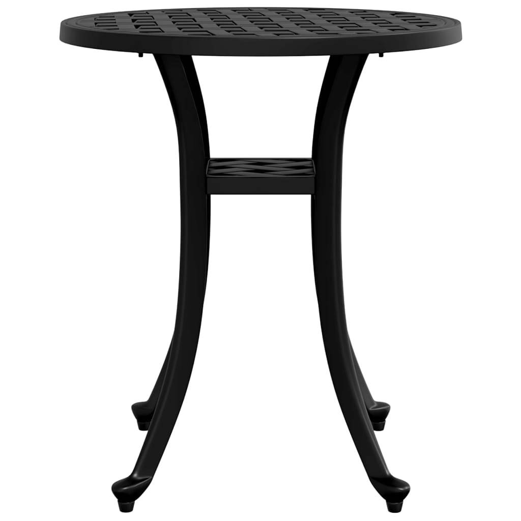 Table de jardin aluminium coulé noir Ø48 x 53 cm - PANGIVO - Image 5