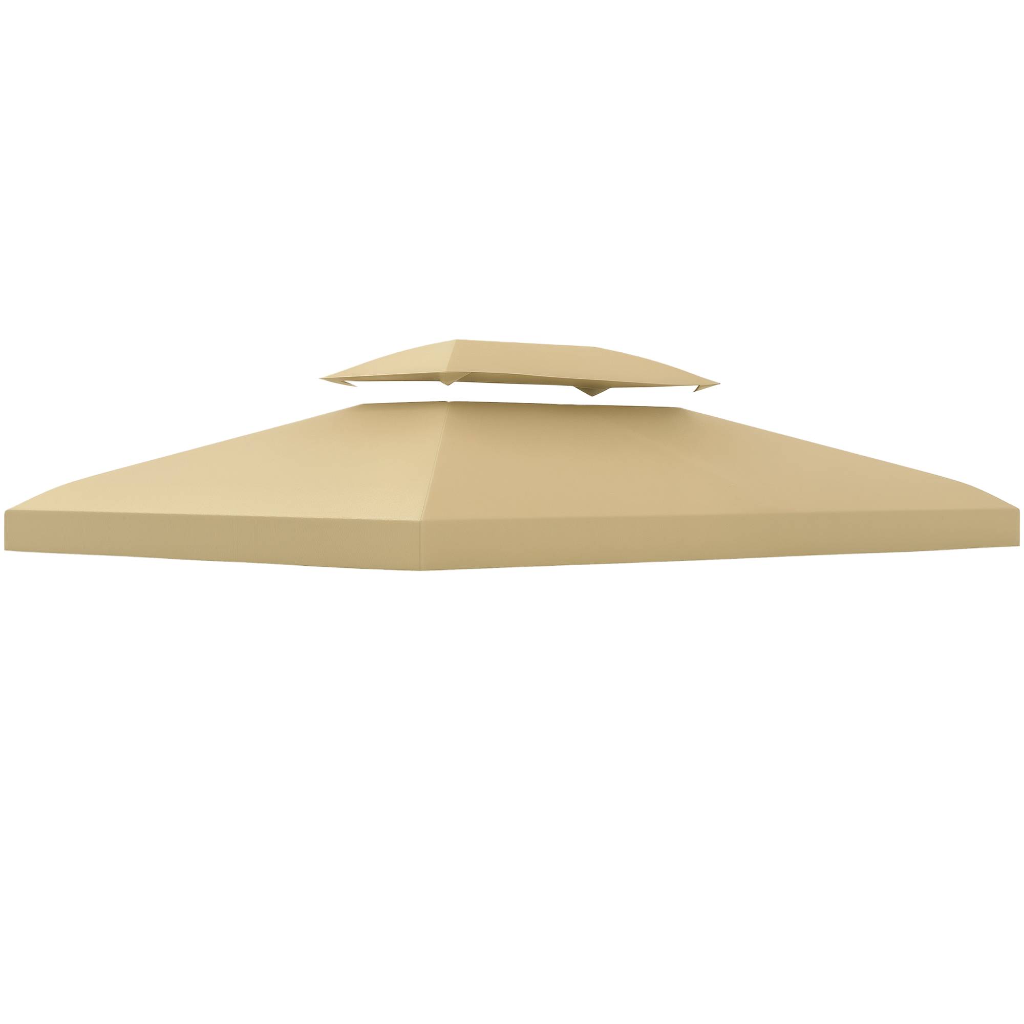 ComfortXL - Toile de rechange tissu pour tonnelle double toit ventilation 3x4m beige - ComfortXL Outdoor Living - Image 1