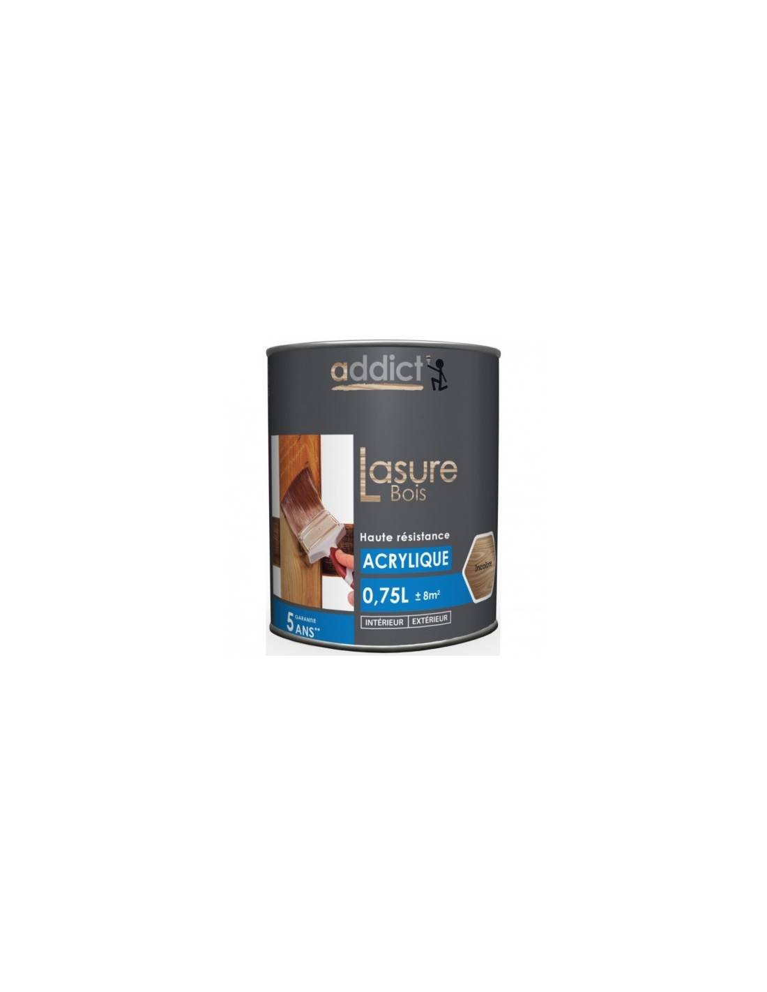Lasure Acrylique Addict Incolore Protection Bois Durable Et Invisible - Addict - Image 2