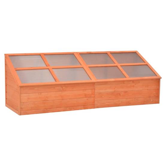 PANGIVO - Serre de jardin bois et polycarbonate naturel 180 x 57 x 62 cm - PANGIVO - Image 1