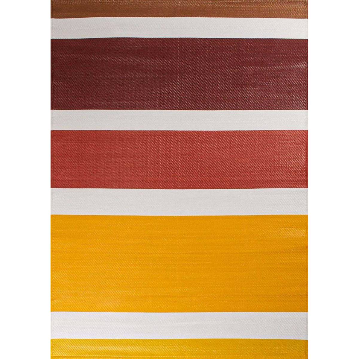 Jardindeco - Tapis extérieur en polypropylène Spargi 1744 orange 120 x 160 cm - Image 1