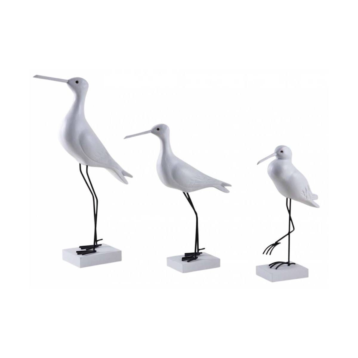 Aubry Gaspard - Oiseaux de mer en bois sur pieds (Lot de 3) - Image 1