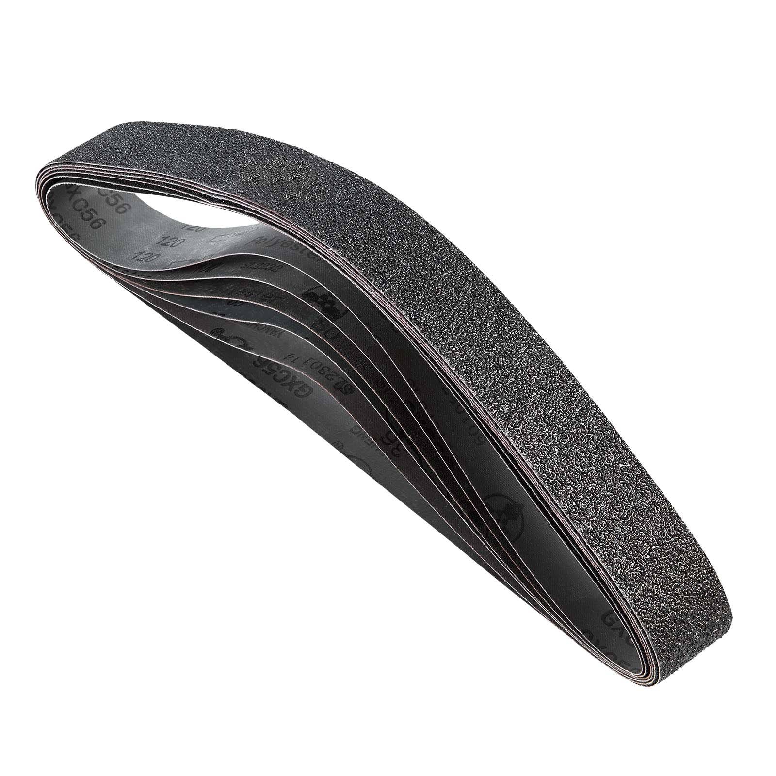 Vevor - VEVOR Bande abrasive 50 x 1066 mm, kit 6 pcs grains 36-120, carbure de silicium, compatible ponceuse à bande, métaux et composites - Image 1