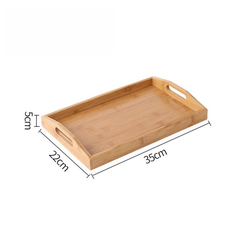 DtopbuyAge - Plateau de Service Rectangulaire en Bambou 35 * 22 * 5cm DtopbuyAge - Image 5