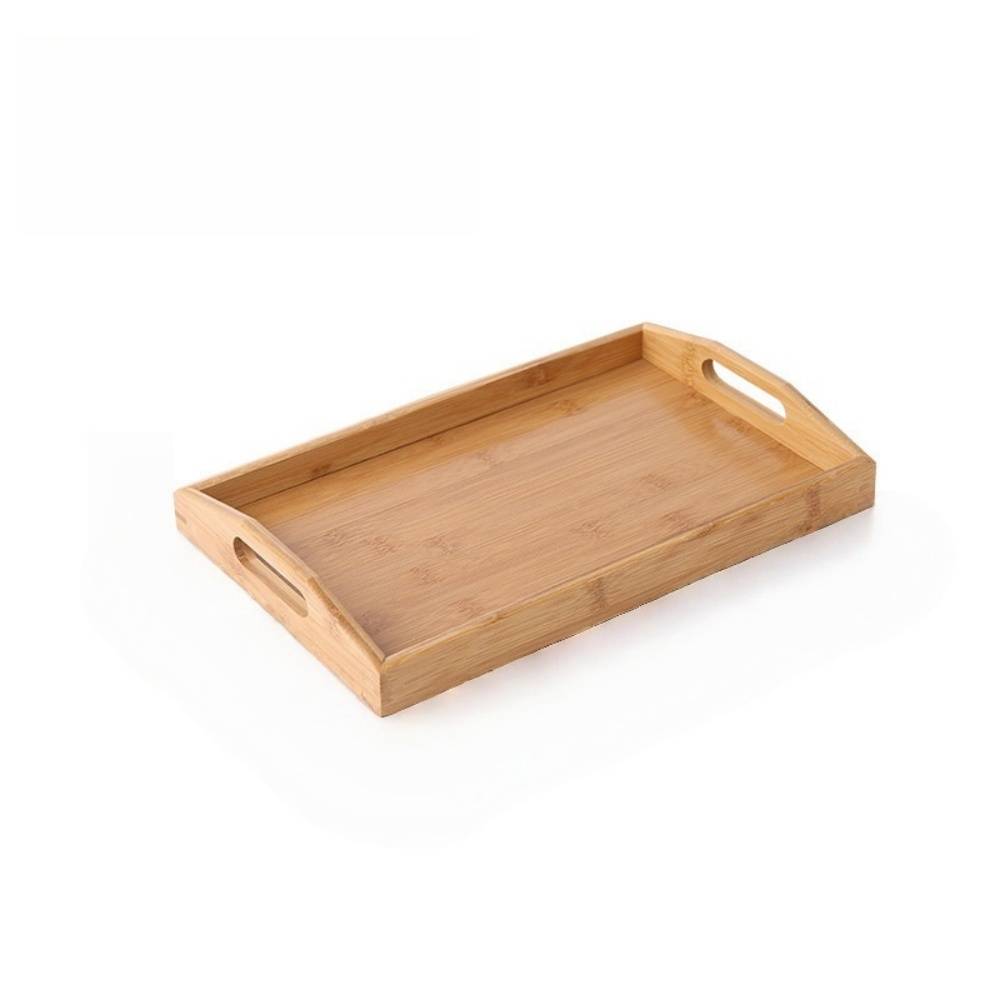 DtopbuyAge - Plateau de Service Rectangulaire en Bambou 35 * 22 * 5cm DtopbuyAge - Image 1