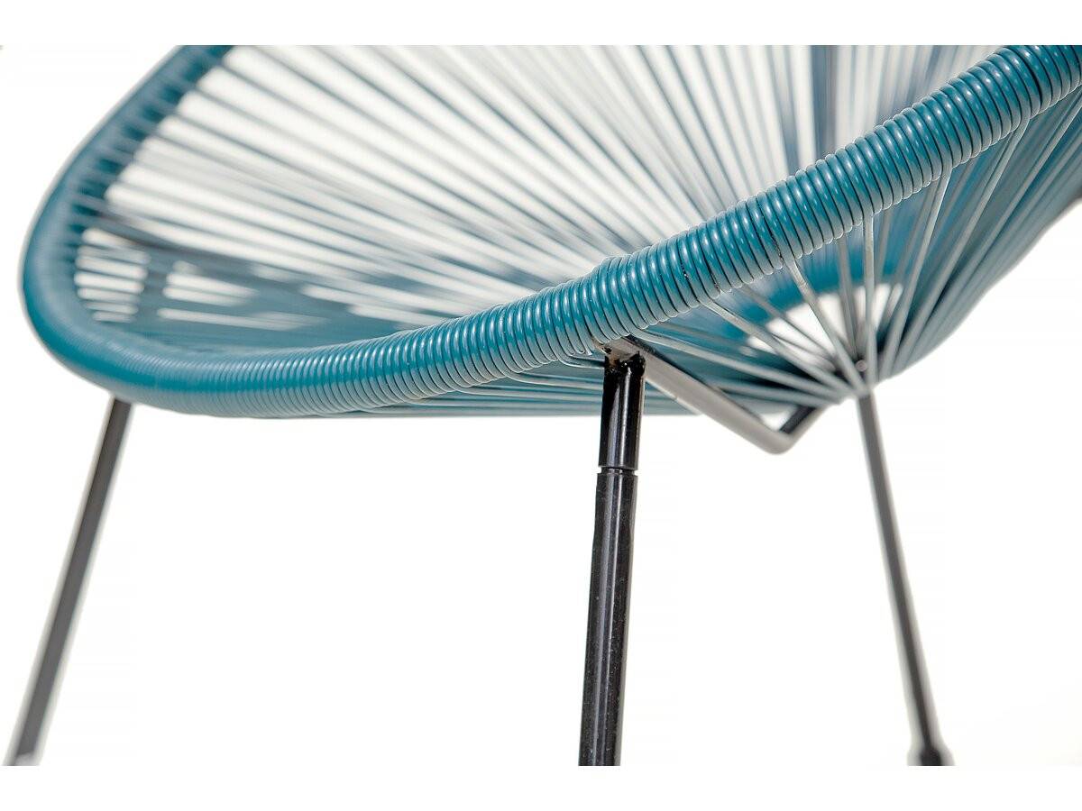 Lot De 2 Fauteuils De Jardin "ania" - Bleu Clair -habitat Et Jardin - Image 4