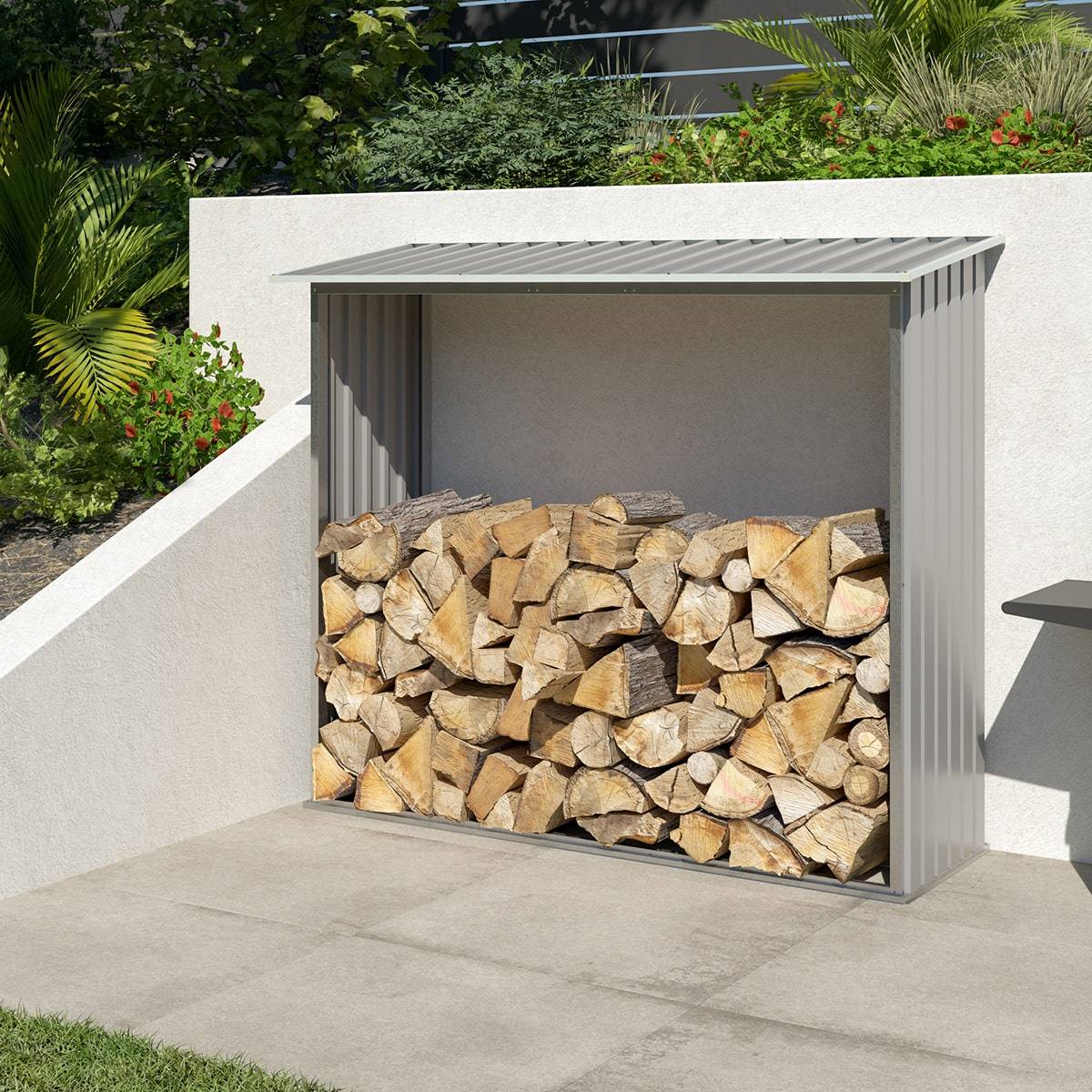 Trigano Jardin - Abri bûches métal 2 stères Trigano - Image 1