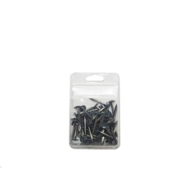 Kit de 50 vis 4,8 x 38 mm tork laquées pour bardage HPL - Coloris - Gris anthracite, Longueur de la vis - 38 mm - Image 2