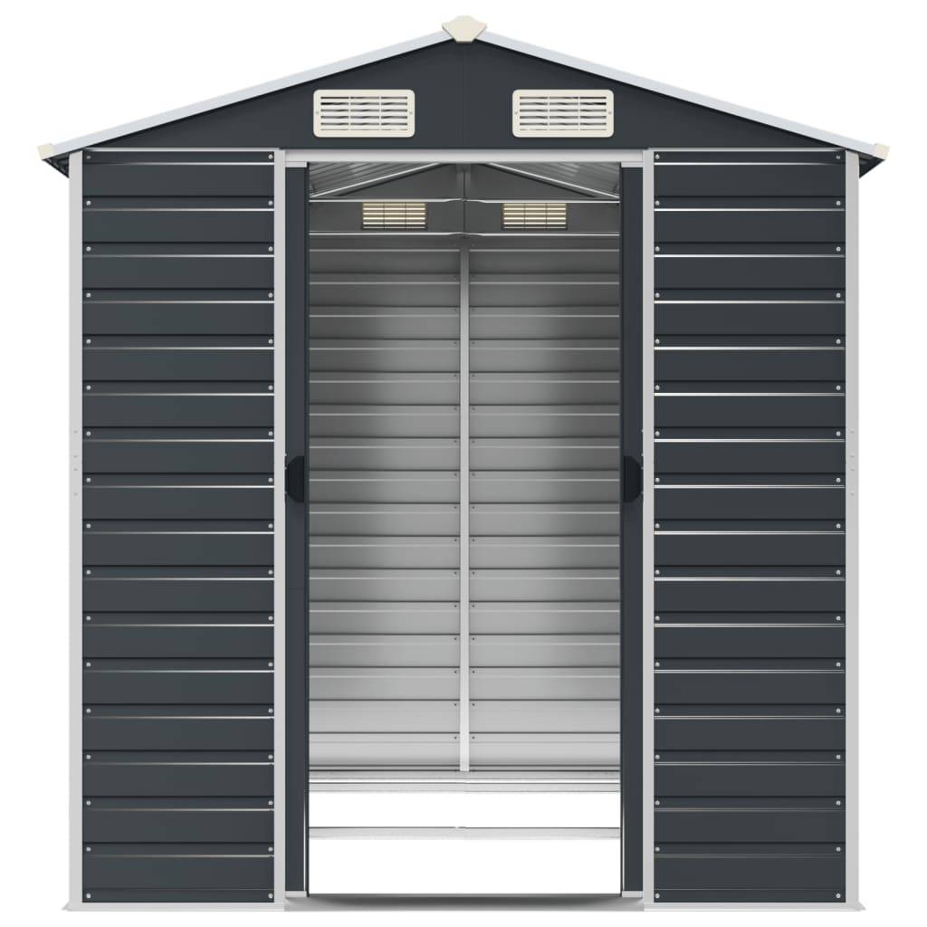 Vidaxl - Abri de jardin anthracite 191x215x198 cm acier galvanisé vidaXL 3188254 - Image 6