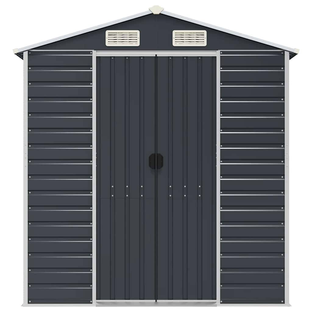 Vidaxl - Abri de jardin anthracite 191x215x198 cm acier galvanisé vidaXL 3188254 - Image 5