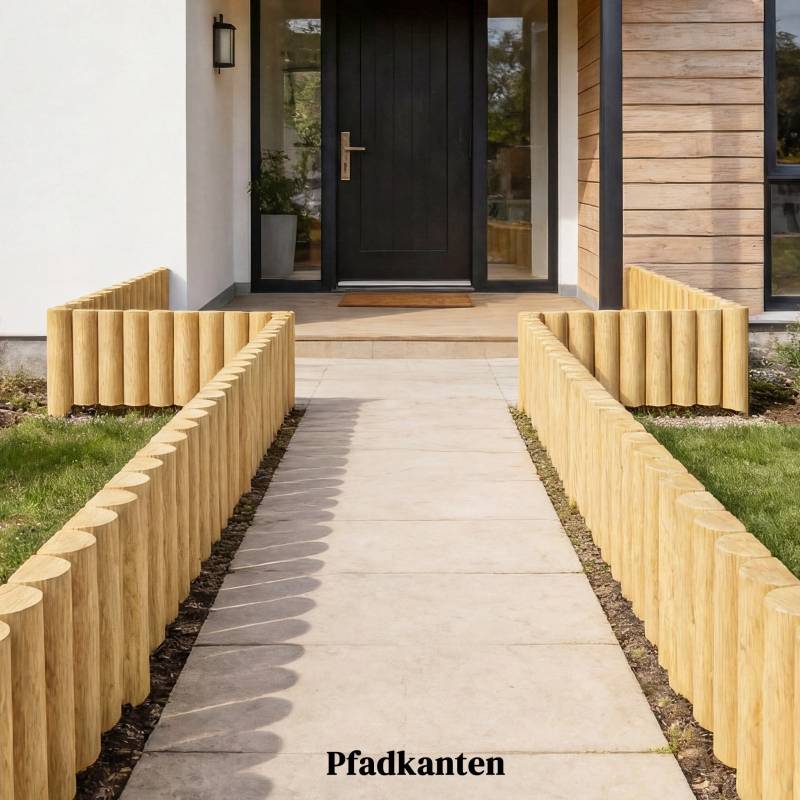 Clôture bordure de jardin en bois pour parterres séparation décorative 176x30cm - ComfortXL Outdoor Living - Image 7