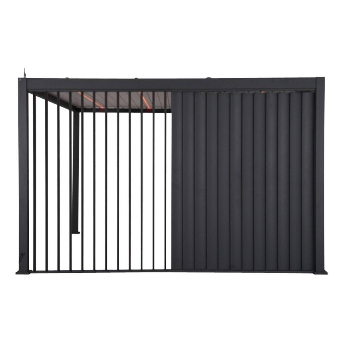 Hesperide - Persienne pour pergola Evora 4m gris graphite Hespéride - Image 2