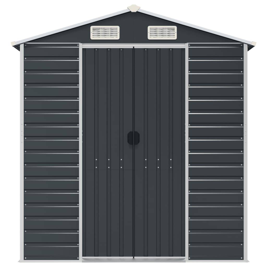 Vidaxl - Abri de jardin anthracite 191x640x198 cm acier galvanisé vidaXL 3188259 - Image 5