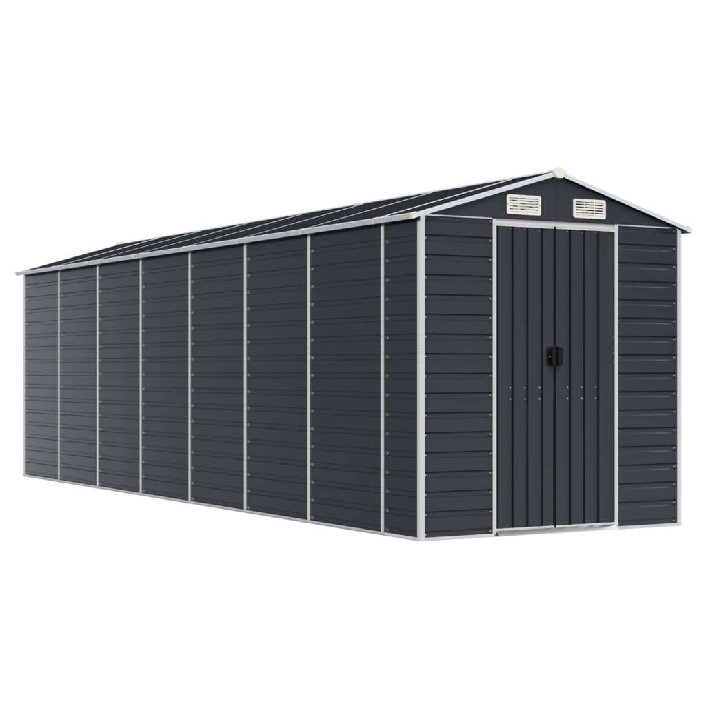 Vidaxl - Abri de jardin anthracite 191x640x198 cm acier galvanisé vidaXL 3188259 - Image 2