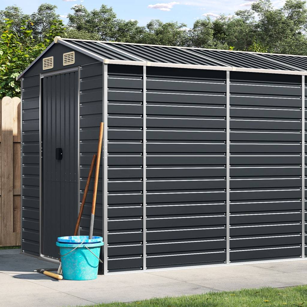 Vidaxl - Abri de jardin anthracite 191x640x198 cm acier galvanisé vidaXL 3188259 - Image 1