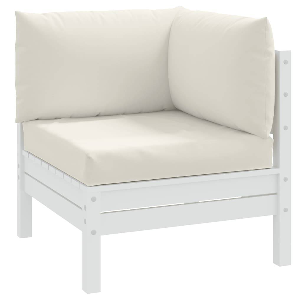ComfortXL - Set 3 Coussins pour salon de jardin palette tissu polyester assise et dossier Crème – ComfortXL Outdoor Living