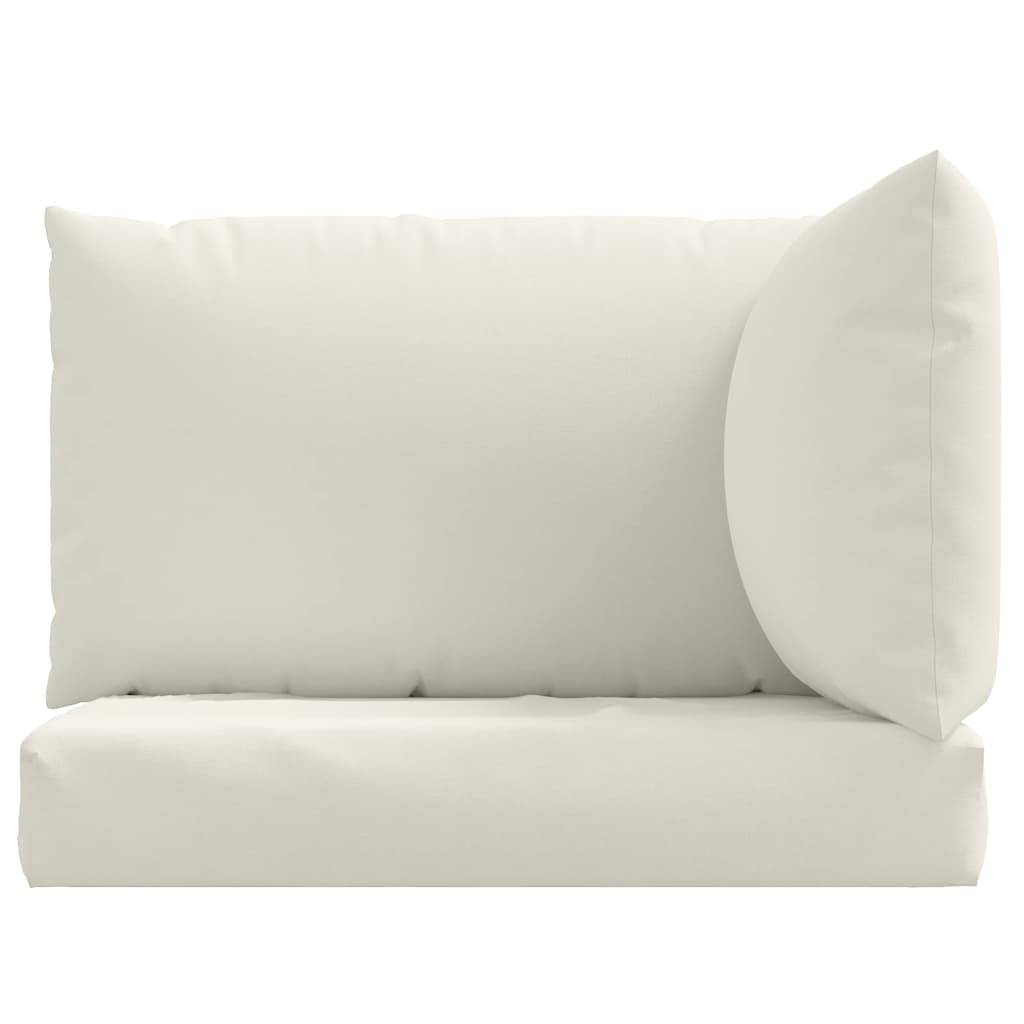 ComfortXL - Set 3 Coussins pour salon de jardin palette tissu polyester assise et dossier Crème – ComfortXL Outdoor Living - Image 4