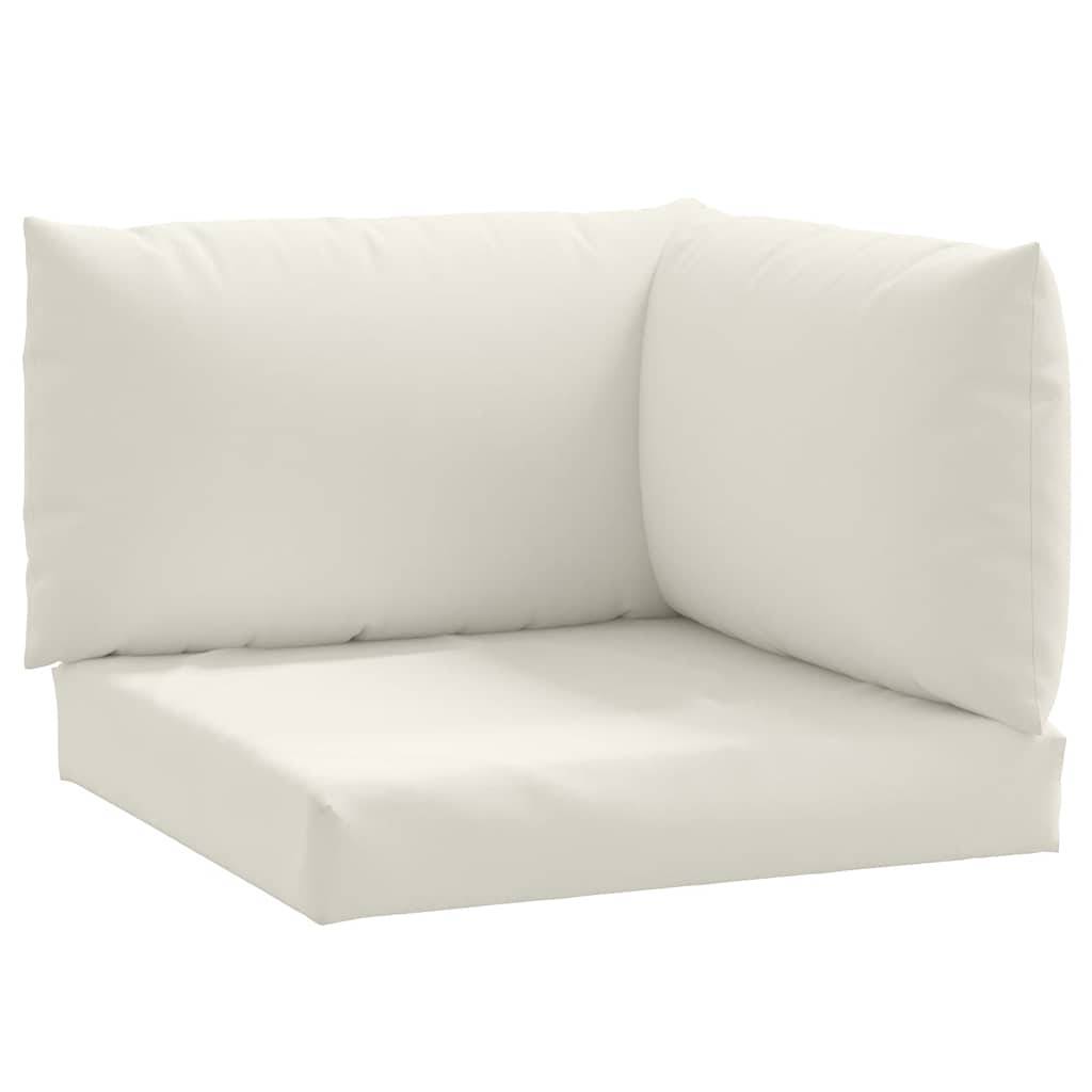 ComfortXL - Set 3 Coussins pour salon de jardin palette tissu polyester assise et dossier Crème – ComfortXL Outdoor Living - Image 2