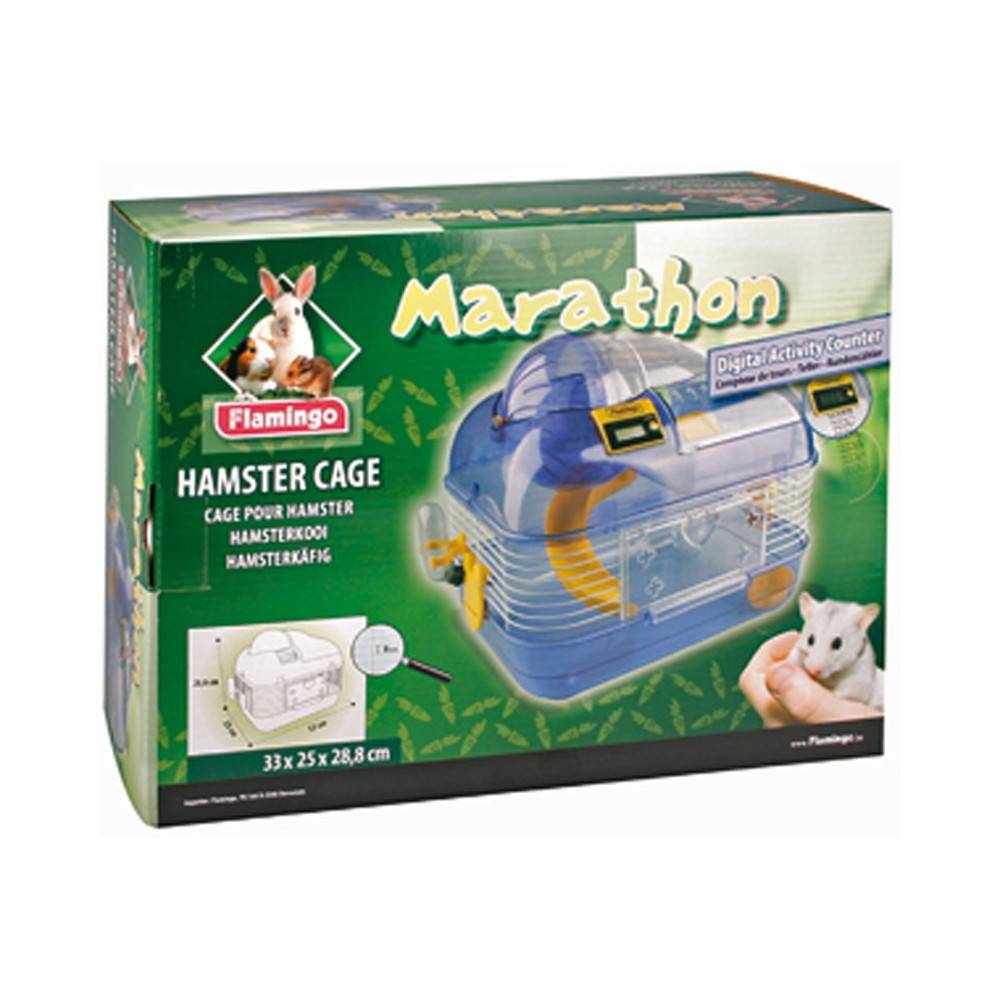 Cage pour hamster Marathon, 33 x 25 x 29 cm, avec compte tours, pour rongeur. - Image 2