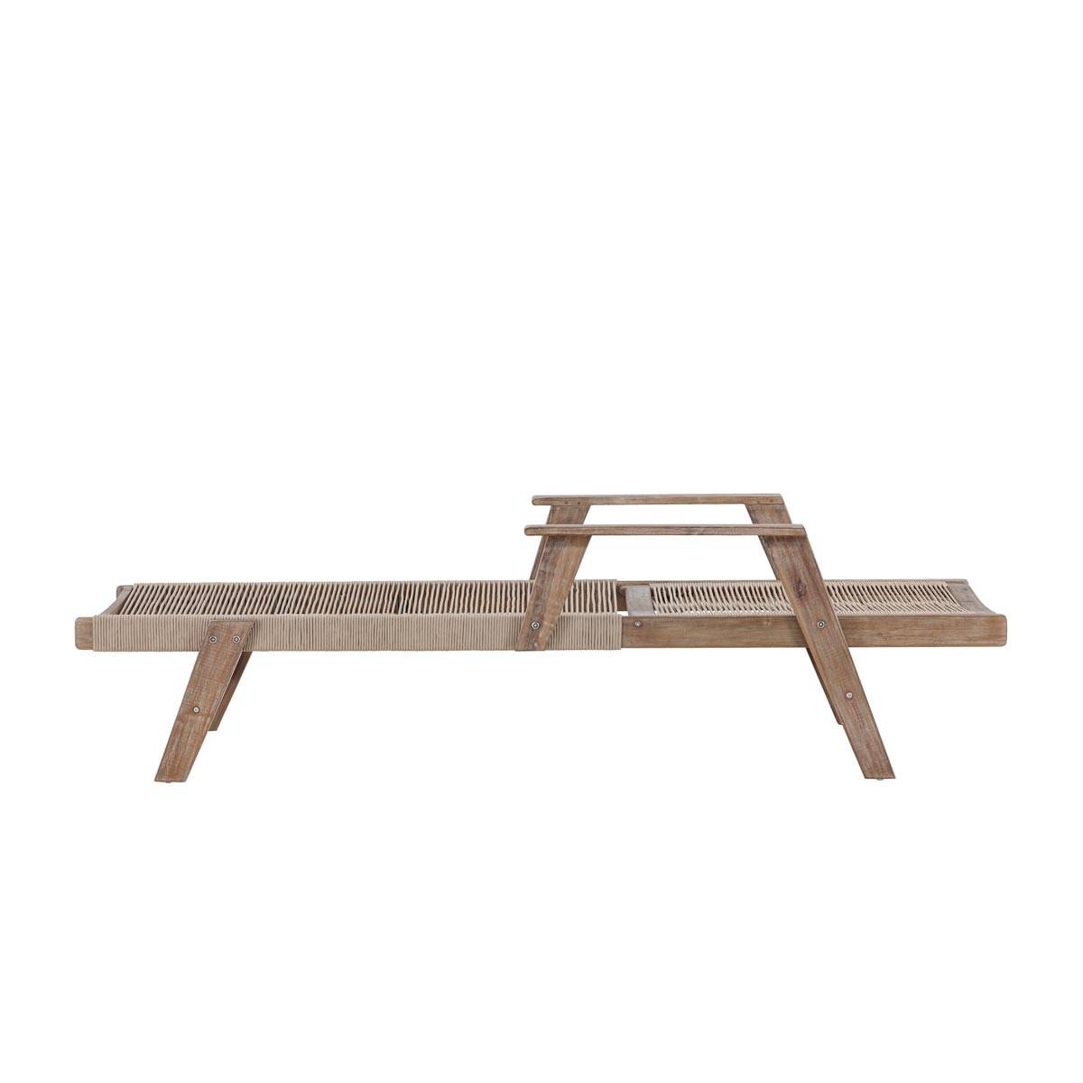 Paris Prix - Chaise Longue en Bois "Little John" 115cm Marron - Image 5