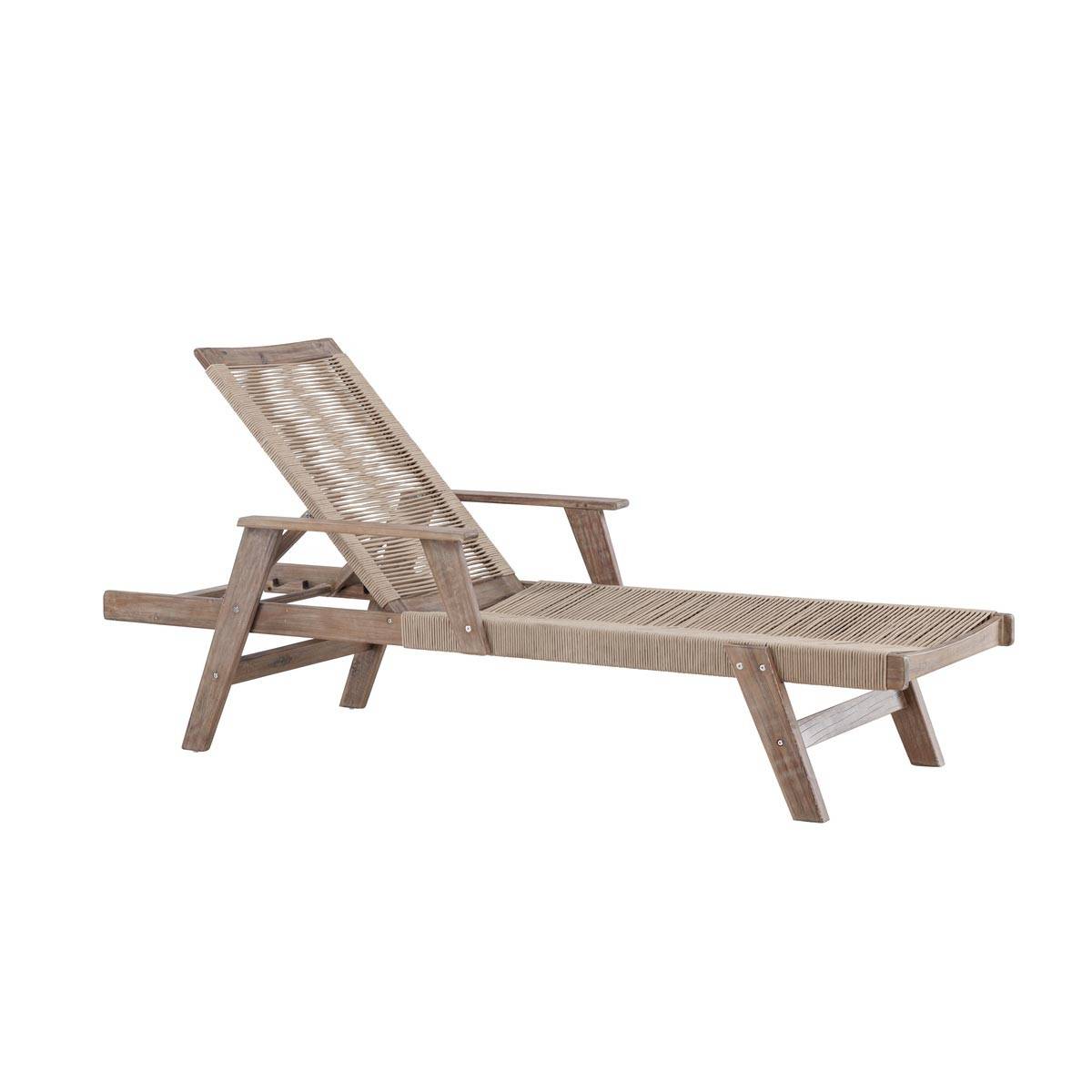 Paris Prix - Chaise Longue en Bois "Little John" 115cm Marron - Image 4