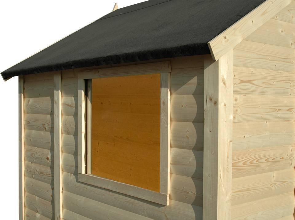 Abri de jardin bois TONGA - 181 x 239 cm - Cabane de jardin - Cabanon - Image 6