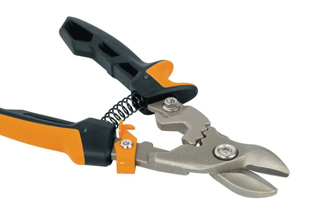 Fiskars - Cisaille PowerGear type "aviation"  coupe droite lame bulldog 38,1mm - Image 2