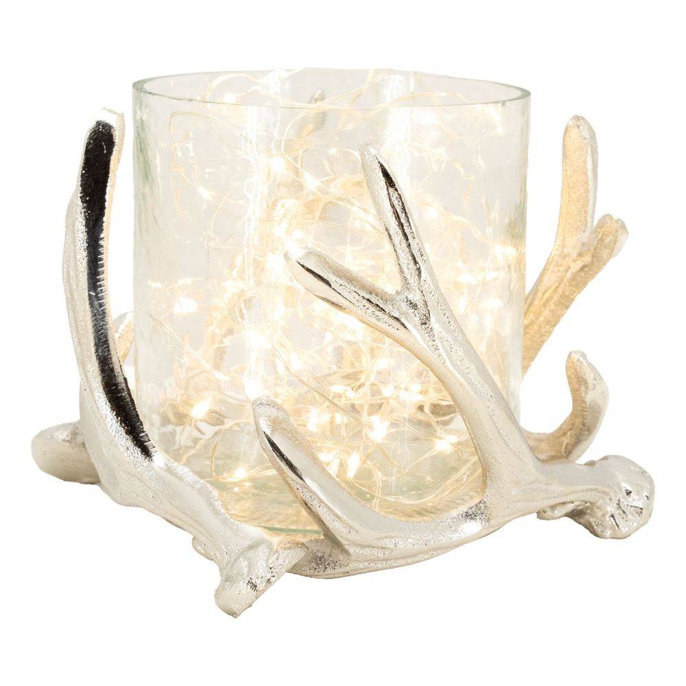 Aubry Gaspard - Photophore bois de cerf en aluminium Diamètre 16cm - Image 3