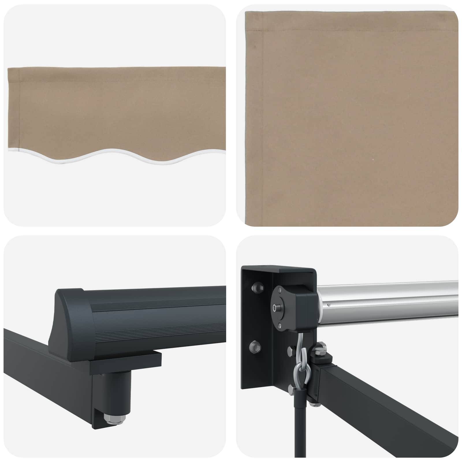 Prolenta Premium - Store banne aluminium thermolaqué beige 280 x 20 cm - Prolenta premium p3159.7 - Image 8