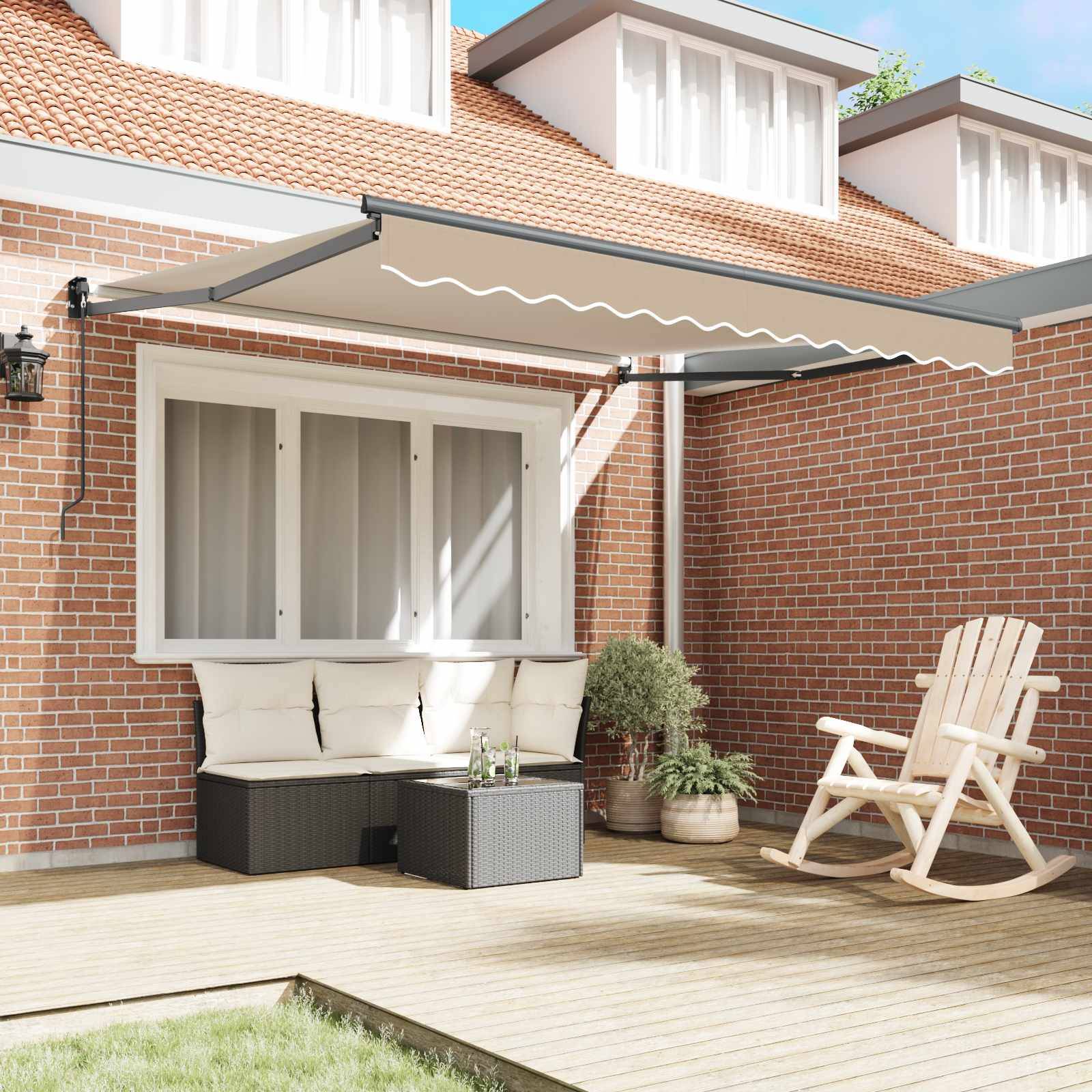 Prolenta Premium - Store banne aluminium thermolaqué beige  280 x 20 cm  - Prolenta premium p3159.7 - Image 3