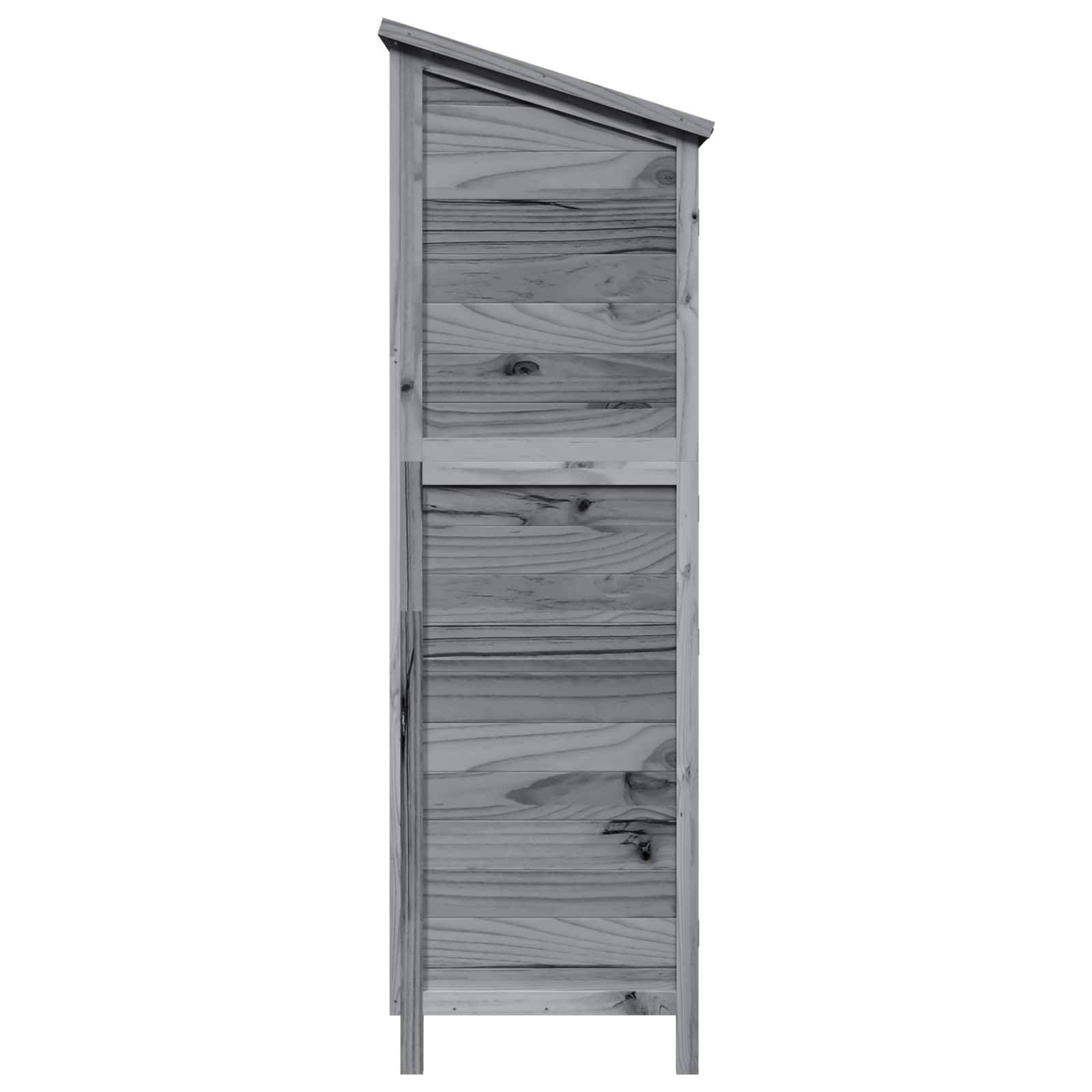 PANGIVO - Abri de jardin bois de sapin gris 106 x 56 x 176.5 cm, poids:27.8kg - PANGIVO - Image 6