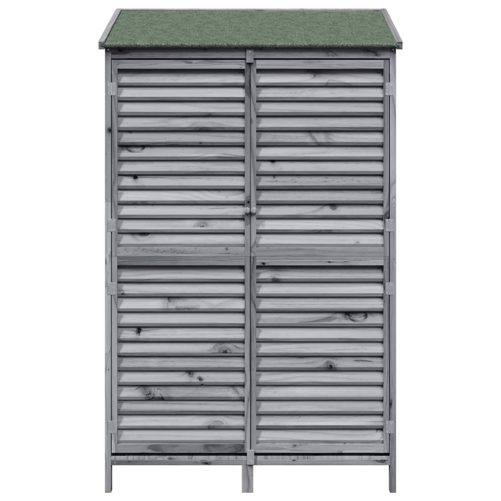 PANGIVO - Abri de jardin bois de sapin gris 106 x 56 x 176.5 cm, poids:27.8kg - PANGIVO - Image 5