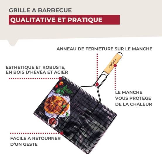 Grille de barbecue 35 x 25,5 x 54 cm Fackelmann BBQ Edition - Image 4