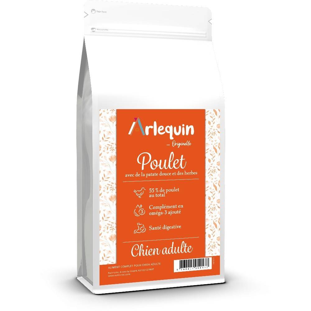 CROQUETTE CHIEN SANS CÉRÉALES ARLEQUIN ORIGINELLE POULET 12 kg - Image 1